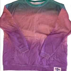 HOLLISTER OMBRE TIE DYE SWEATSHIRT